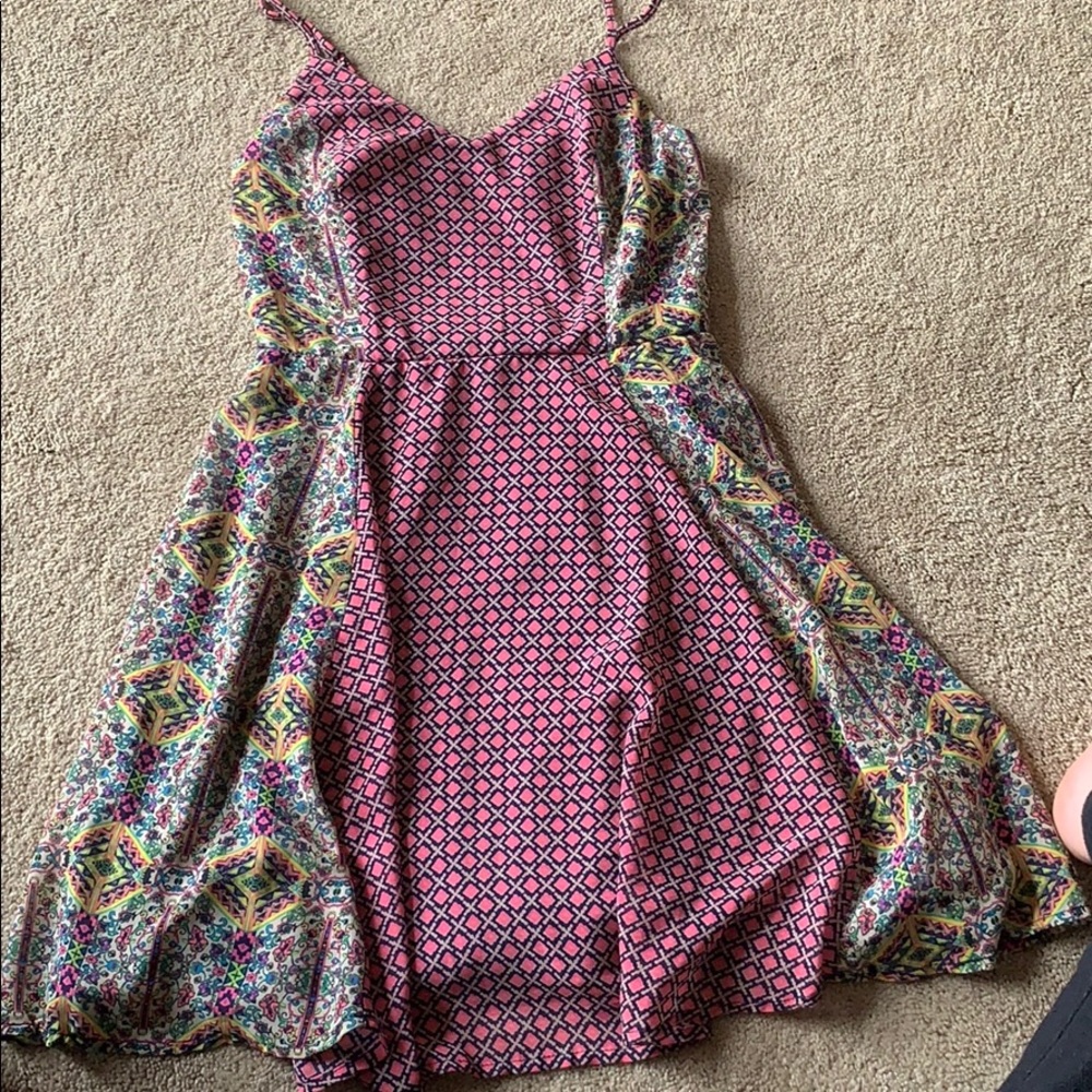 multi patterned dress